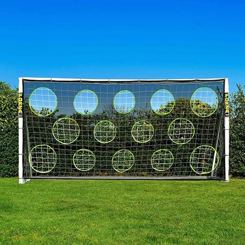 FORZA 3,7m x 1,8m Fußballtore | Allwetter-Gartentore aus uPVC | Minutenschnell aufgebaut! Inklusive optionalem Trainingsfußball, Torfolie und Tragetasche