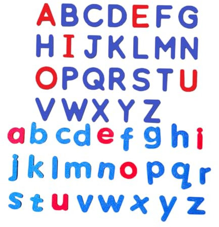 Abaodam 26 Stück Magnetisches Alphabet Groß Und Kleinbuchstaben Kühlschrank Magnete Lehrreiches Für Kinder Und Schule