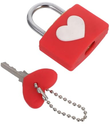 SHINEOFI Cadenas D'Amour Avec Clé Cadenas En Forme De Cœur Avec Clés En Forme De Cœur D'Amour Pour Couple
