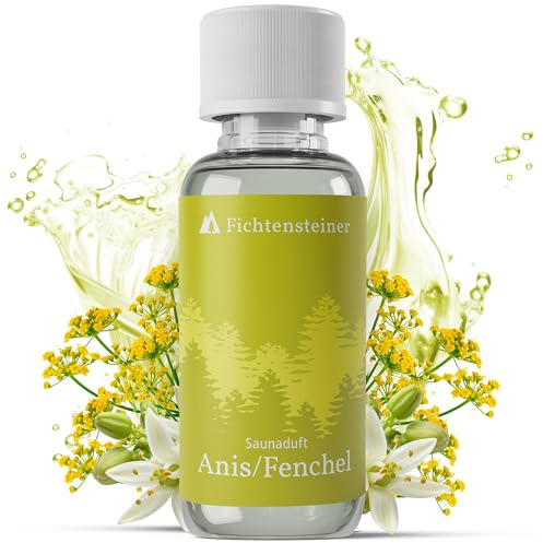 Fichtensteiner Saunaaufguss Anis/Fenchel - Sauna Aufgussmittel - Ergiebiger Sauna Aufguss für bis zu 100 Sauna Aufgüsse - Wohltuender Saunaduft Aufguss - Sauna Duft - 100ml Aufguss Sauna Zubehör