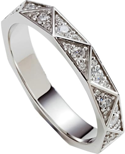 Ayoiow Ring Damen Weissgold 14K, Elegant Labordiamant Verlobungsring Weissgold 585, Vorsteckring Weißgold 585
