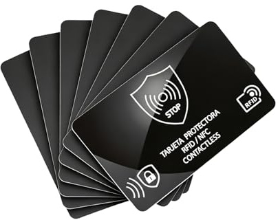 12 Pack RFID Blocking Card and NFC Blocker Sleeves, Contactless Protector | Slim Aluminium Card Shield, Wallet Safe Identity Theft Protector Travel Security, 13.56MHz Faraday Cage Anti Skim