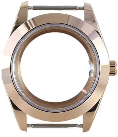 1 st klockfodral Litet 39 mm armband Safir delar for Miyota8215 Movement Explorer(Rose gold 45)
