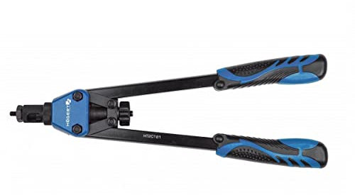 Hogert Technik Pinza para remaches Mango de 2 componentes Empuñadura de forma ergonómica con revestimiento plástico impregnado de caucho HT2C181