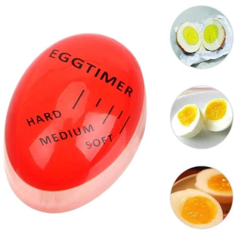 Temporizador de Huevos cocidos, con Pantalla, Duro/Mediano/Blando, infinitamente Reutilizable