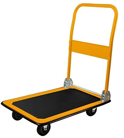 Chariot avec plateau pliable en acier, support avec 4 roues de transport avec charge maximale 300 kg TOLSEN
