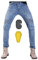 Vaqueros De Moto Anti-caída, Pantalones De Moto Para Mujer La Tela De Mezclilla Lavada Es Resistente Al Desgaste, Cortavientos, Transpirable Y Resistente Al Desgarro Más Cómodo De Usar (S = 28)