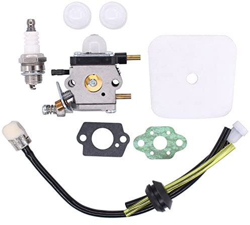 HouYeen Carburetor Carb Kit for 2-Cycle Mantis Tiller 7222 7225 Echo 12520013123 Zama C1U-K17 C1U-K27 C1U-K27A C1U-K54A