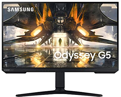 SAMSUNG Odyssey G5 32'' S32AG520PU - Pantalla para PC Gaming, Pantalla IPS 32', resolución WQHD (2560 x 1440), 165Hz, 1ms, GSYNC Compatible, AMD FreeSync Premium, HDR400, Negro