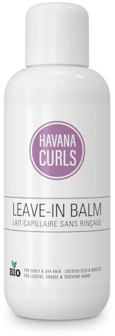 Lotion pour boucles HAVANA CURLS Lait capillaire sans rinçage 150ml, Cosmétique naturelle certifiée biologique pour cheveux bouclés, frisés et secs, COSMOS Organic