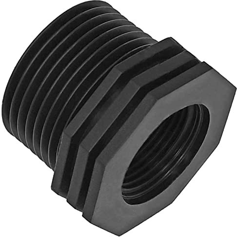 Reduzier Stück aus Kunststoff PP Außengewinde AG 2 x 1 1/2 Zoll Innengewinde IG reduziert Gewinde Fitting Trinkwasser geeignet Reduzierung Verbinder Verschraubung Adapter Stück