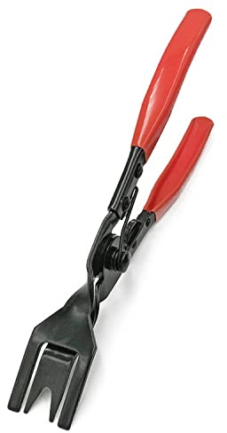 Tång för bilplast nit snäpptång, panelklämma borttagningstång, öljettinställningstång verktyg nit snäppfäste handpressverktyg, för att enkelt ta bort olika fästelement, klämmor, spännen och nitar (röd)