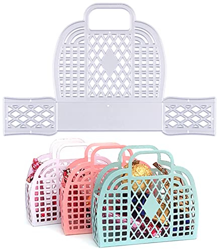 BETESSIN Stanzschablonen Korb Box Schachtel Stanzform Geschenbox mit Griff Stanzbögen Süßigkeitenbox Metall Prägeschablone Stanzmaschinen Hochzeit Gastgeschenk Weihnachten