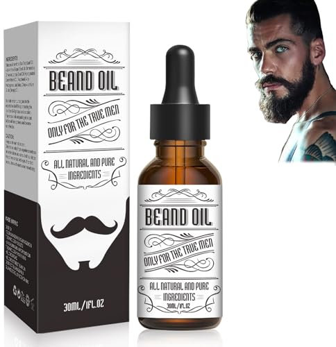 Rostblant Olio per la crescita della barba, Olio essenziale per la crescita della barba, Olio per la crescita dei capelli da uomo, Olio per la salute della barba da uomo Crescita della barba