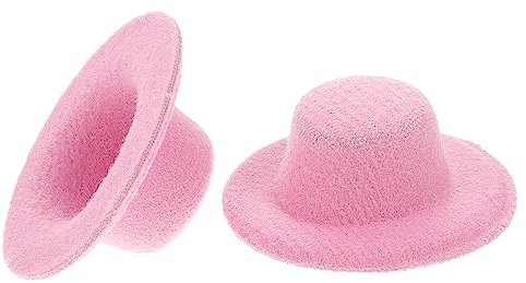 DRESSOOS 20stücke Miniatur Stoffhüte Kleine Hüte Für Puppen Bastelprojekte Fotodekoration Und Spielzeug Für Kreative Anlässe Und Kindergeburtstage