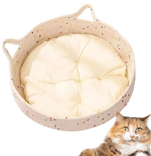 Generisch Cat Bed | Cats and Puppy Bed for Small Dogs | Scratching Cushion Nest Soothing Sleeping Place for Kittens and Small Dogs Home Accessory Indoor Outdoor