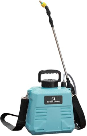 Pulverizador eléctrico de 5 litros de agua de alta presión agrícola con varita telescópica recargable eléctrica nebulización telescópica jardín