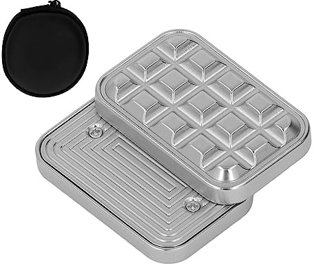 LDAUYZLING-Deslizador háptico magnético para Adultos, portátil, ergonómico, Metal, Alivio del estrés, Bloques de construcción, Juguete Deslizante de Empuje de ladrillo (Plata)