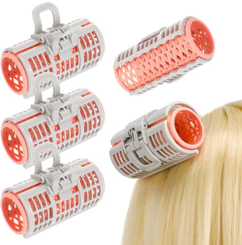 BCOATH 6 Rulos Térmicos Pelo Reutilizables de Abs y Pe, Ideales para Peinados Caseros y Diseño Profesional de Salón, Herramienta para Rizar el Cabello