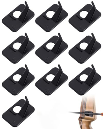 RAVNIX Supports de Flèches Auto-adhésifs, Lot de 10 (Gauche L), Repos Ultraprécis & Montage Sans Outil, Protection Limbe & Stabilité Garantie