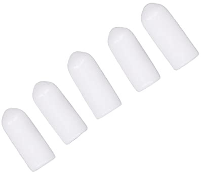 HUSHUI Protezione Flessibile antietà con Tappo di Sicurezza con estremità a Vite in PVC Bianco da 100 Pezzi per Raccordi e Valvole Idraulici (4,5 mm)