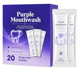 Purple Mint Munvatten 240 ml (20 tabletter) | Snabb oral rengöring(1pcs)