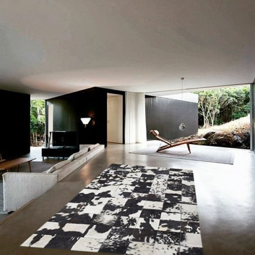 Vip-leather NEU KUHFELL Patchwork Teppich (240 cm x 300 cm). Gr3