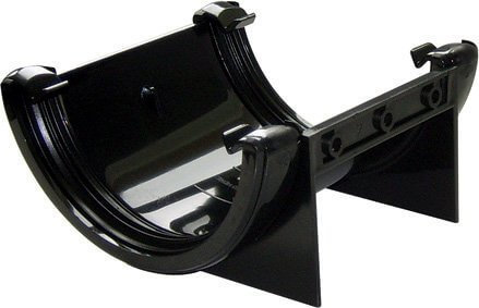 FloPlast Mini Gutter 76mm Black Union Bracket