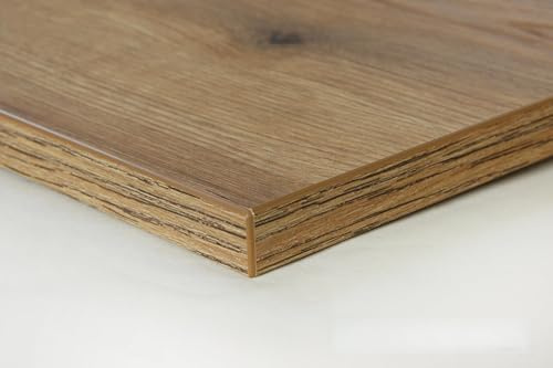 Schreibtischplatte 180x80 aus Holz DIY Schreibtisch direkt vom Hersteller vielseitig einsetzbar - Tischplatte Arbeitsplatte Werkbankplatte mit 125kg Belastbarkeit & Kratzfestigkeit - Sunshine Eiche