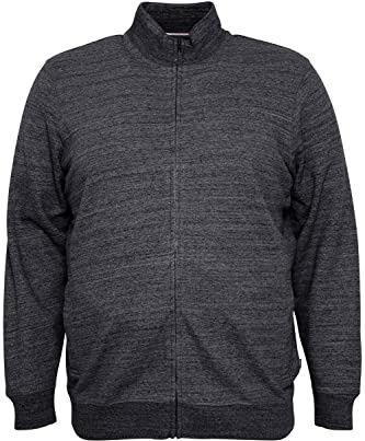 Blend BHLenner BT Herren Big & Tall Strickjacke Cardigan Grobstrick mit hochabschließendem Kragen, Größe:6XL, Farbe:Black (194007)