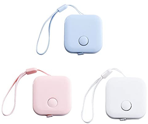 SagaSave 3 Stück Maßband für Körper Schneidermaßband, 150cm/60 Zoll Einziehbares Weiches Maßband Doppelseitiges Maßband für Nähen, Schneidern, Stofflineal (Rosa+Blau+Weiß)