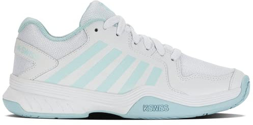 K-Swiss Women's Court Express Pickleball Shoe, White/Blue Glow, 10 M