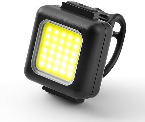 YSJJZRL Luci Anteriori per Bici Lampada Posteriore 130/80LM 150mAh LED Luce da Ciclismo IPX5 Impermeabile 3 modalità Facile da installare (Luce bianca-130LM)