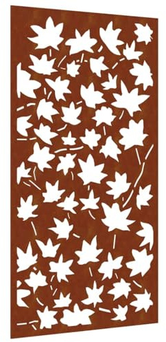 vidaXL Garten-Wanddeko 105x55 cm Cortenstahl Ahornblatt-Design