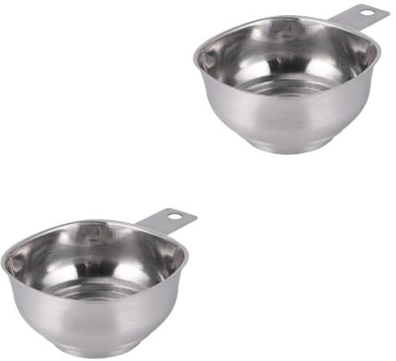 TOPBATHY 2pièces Entonnoir Large à Carrée Acier Avec Poignée Pour Cuisine Pour De Confitures Huiles Et Grains Outil Pratique Pour Maison Restaurants