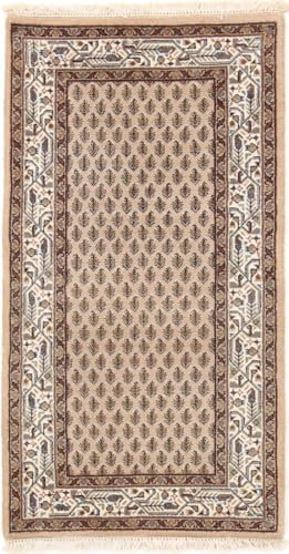 Nain Trading Sarough Mir Laxmi 63x121 Handgeknüpft Orientteppich Läufer Teppich Wolle Indien