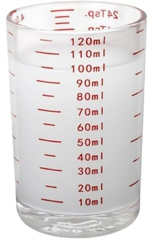 Strumento di misurazione in vetro funzionale robusto Jigger portatile accurato strumento di misurazione per mixologist