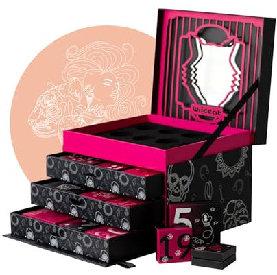 Wildcat® Adventskalender Schmuck 2025 - Weihnachtskalender für Frauen mit 25 wunderschönen Schmuckstücken - hautverträgliches Edelstahl, wasserfest & langlebig
