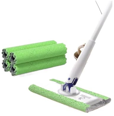 BOOMJOY Mini Trapeador Trapeador Automático con Clip Trapeador Manos Libres Compatible con Limpieza De Pisos De Cocina Y Hogar con Herramientas De Limpieza con Rotación De 360 ​​​​°