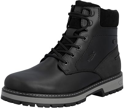 Rieker Bottes à lacets pour homme F8303 - Noir - Taille 46 EU, Noir, 46 EU
