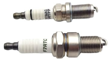 Zündkerze Motorradzubehör M14xP1.25 Zündkerze F7RTC & K9RTPP Zündung/Fit for YA MAHA DT230 MT250 2-Takt-Motorrad(F7RTC)