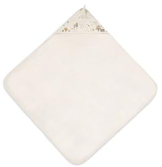Jollein Kapuzenhandtuch Baby – Tiny Park – 75x75cm – 100% Baumwolle – Frottee – Oeko-TEX Zertifiziert – Baby Handtuch Kapuze – Kapuzenhandtuch Kinder für Mädchen und Jungen