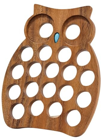 TAIZhiChen Porte-dosette de Café En Bois En Forme de Hibou, Organiseur pour Dosettes