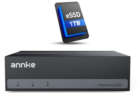 ANNKE 4CH 3K Lite Digital Video Recorder with SSD Internal Solid State Hard Drive 1TB, 4 Channel DVR with AI Human/Vehicle Detection, H.265 Hybrid 5-in-1 Security DVR, Hardware Encryption