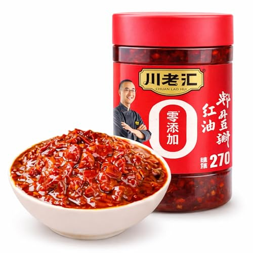 Chuan Lao Hui Doubanjiang Chilli Bean Paste 500g – Authentic Sichuan Red Oil Chilli Paste with Broad Beans – Chinese Cooking Sauce for Mapo Tofu & Stir Fry