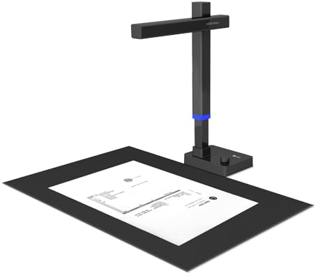 Bokskanner, 24 MP dokumentskanner, bärbar USB-dokumentkamera, Scan Max A3-format med justerbar höjd för Commercial Studio