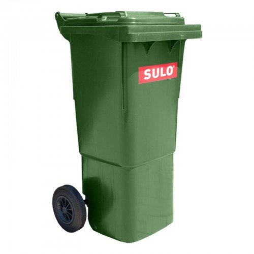 Cubo de basura 2 ruedas, contenedor a basura SULO 60 L, verde (22264)