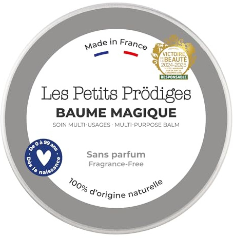 LES PETITS PRODIGES Magischer Balsam, vielseitig einsetzbar – Gesicht, Lippen, Hände & Körper – Make-up-Entferner, feuchtigkeitsspendende & reparierende Pflege – 100% natürlich – hergestellt in
