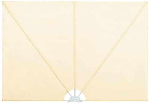 vidaXL Tenda Laterale Terrazza Pieghevole Crema 300x200 cm Parasole da Balcone