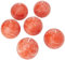 Spaas 6 Bougies Boule Rustique Non Parfumée 80mm 24h Orange Gingembre